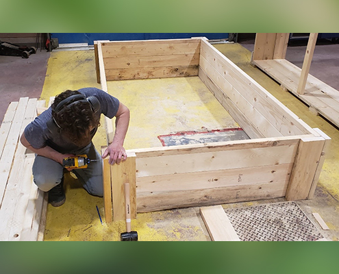 Building raised garden beds