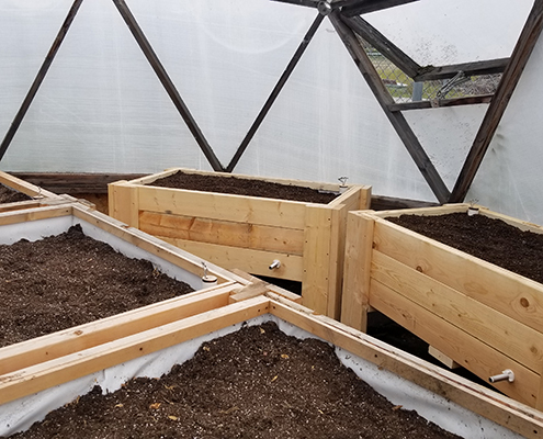 wicking bed construction